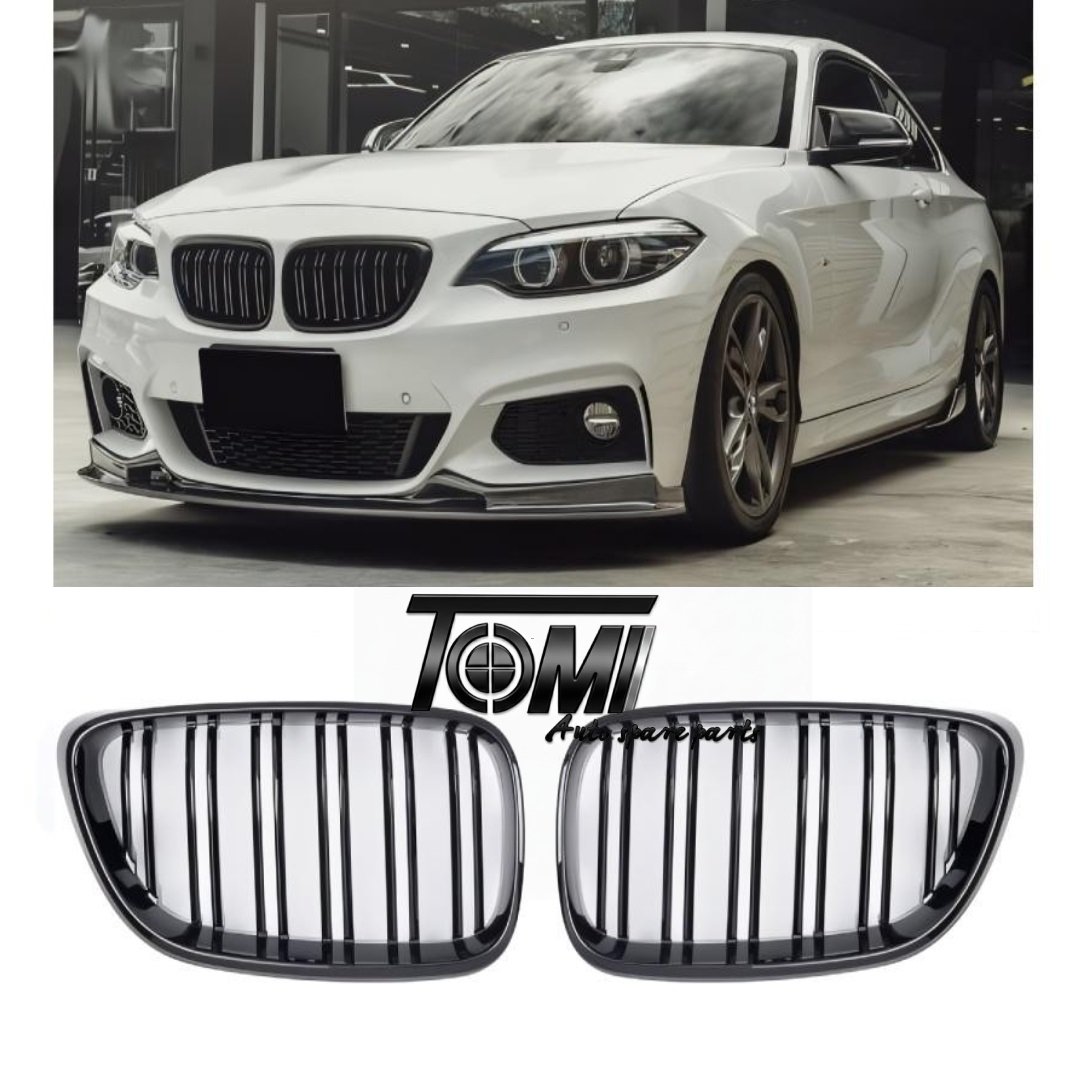BMW F22 Show Grille Double Slat Gloss with ABS cutout