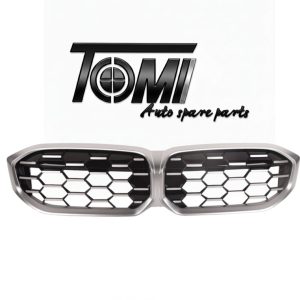 BMW G20 LCI Chrome Show Grille Diamond Black w/o Camera | OEM 51135A357F7