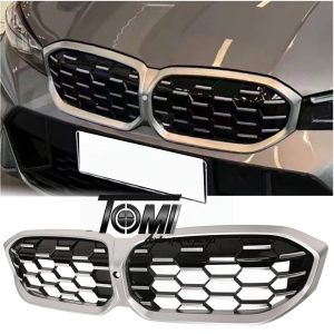 BMW G20 LCI Chrome Show Grille Diamond Black with Camera | OEM 51135A357F8