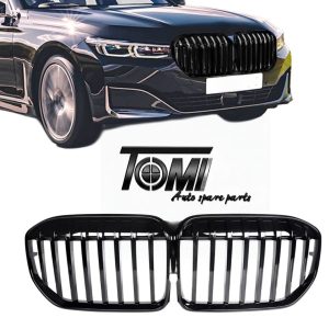 BMW G12 LCI Show Grille Single Slat Gloss Black with ABS cutout