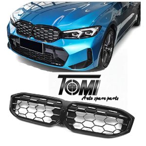 BMW G20 LCI Show Grill Diamond Black & Silver w/o Camera cutout