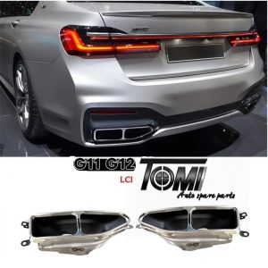 BMW G12 LCI Chrome Exhaust Tips