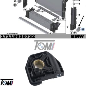 BMW F30/F30 LCI/F32/F32 LCI Radiator Mount LH | OEM 17118620732