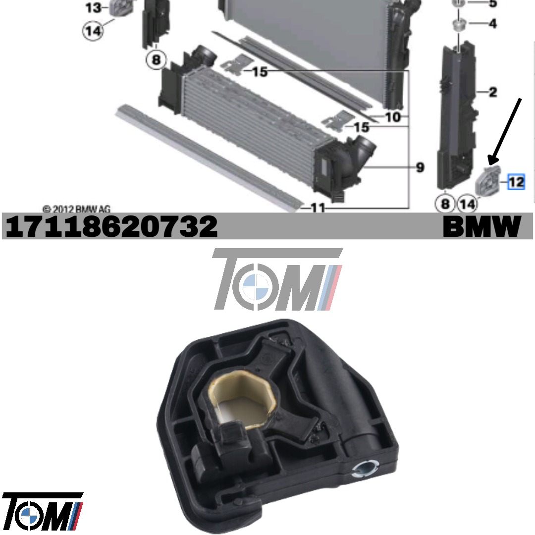 BMW F30/F30 LCI/F32/F32 LCI Radiator Mount LH | OEM 17118620732