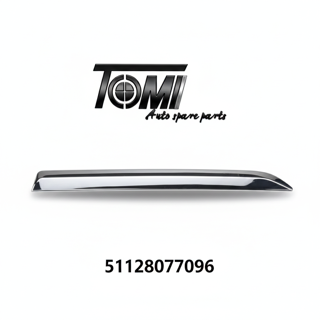 BMW G12 LCI M Variant Rear Black Chrome Moulding RH | OEM 51128077096