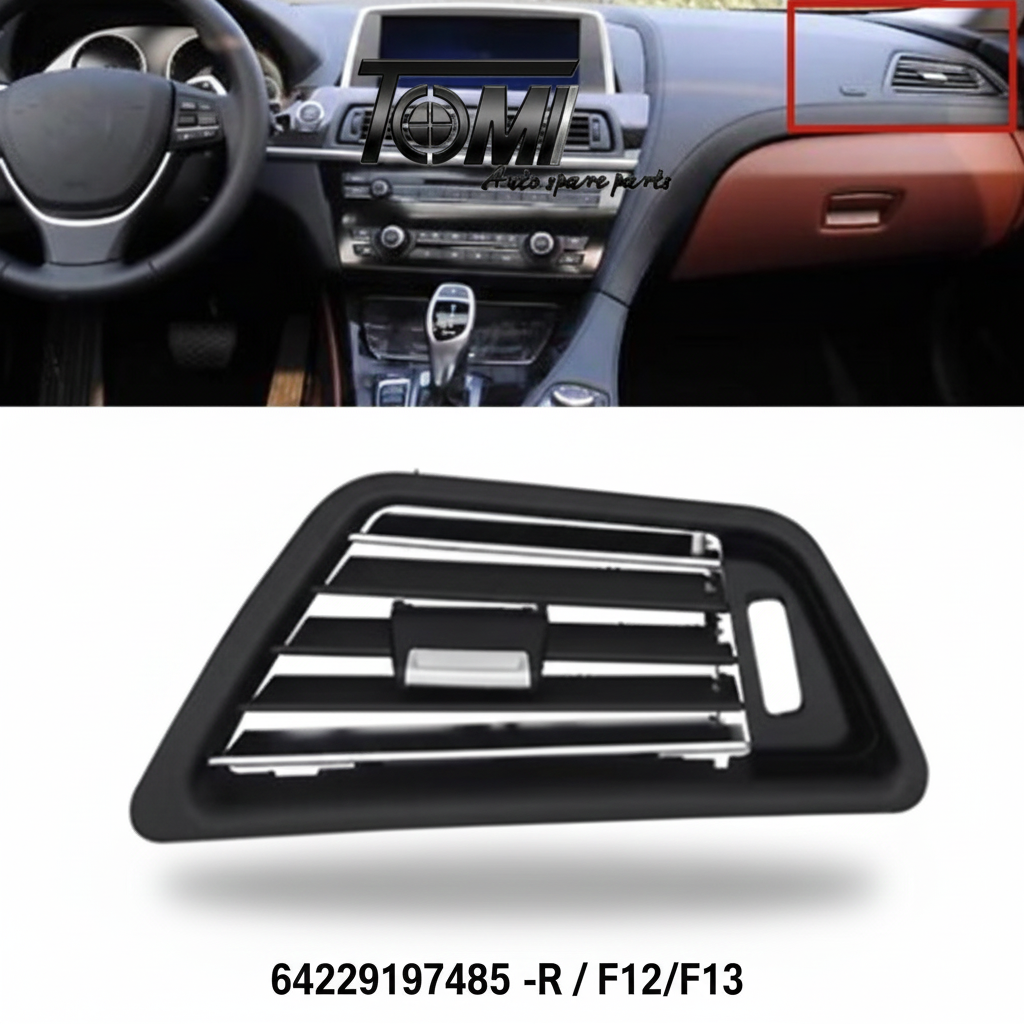 BMW F12/F13/F06 Front AC Vent Grill RH | OEM 64229197485