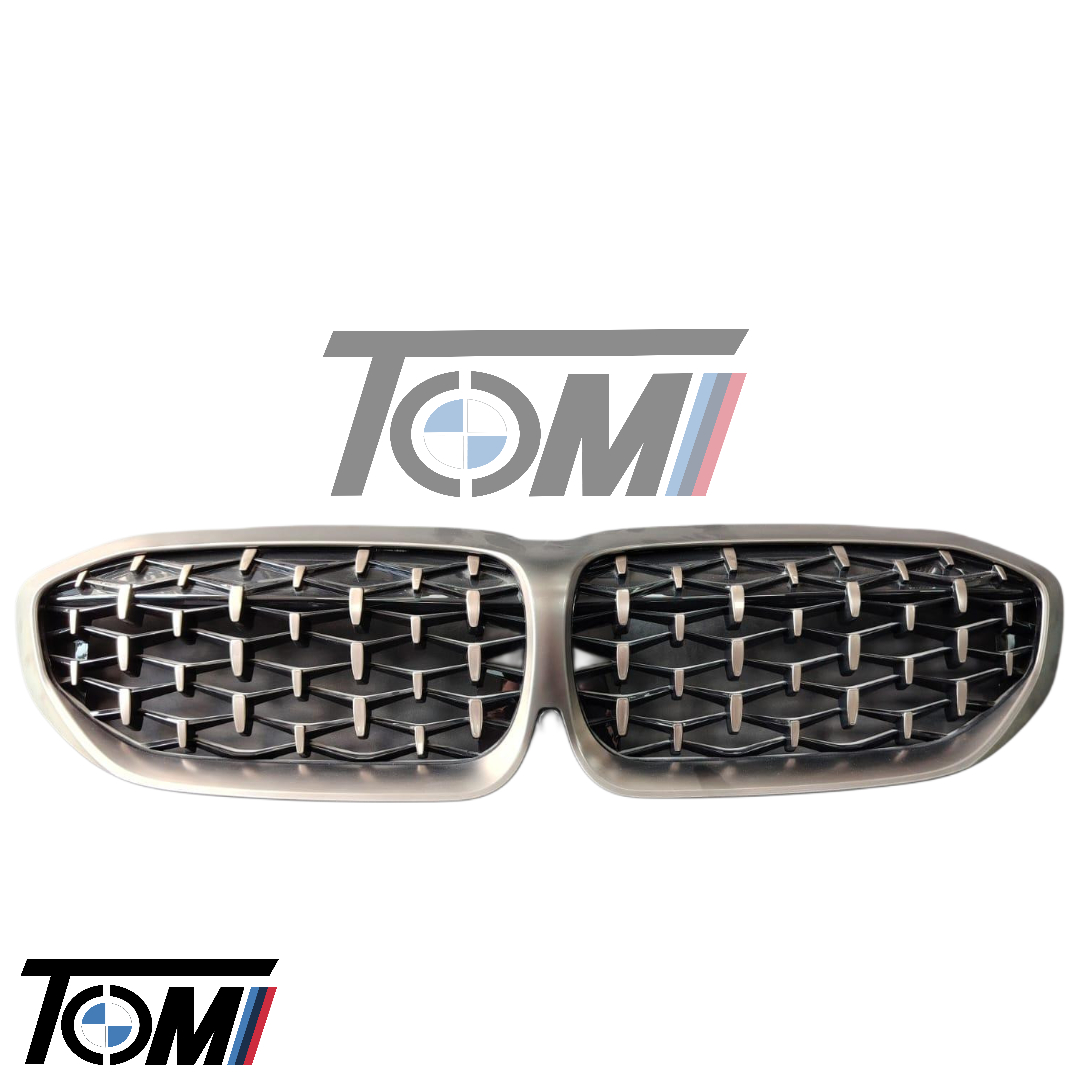 BMW G20 Diamond Show Grill Cerium Gray