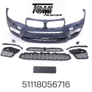 BMW F16/F86 Complete M-Power Front Bumper | OEM 51118056716