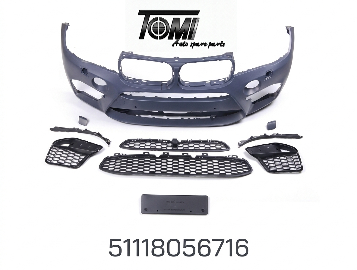 BMW F16/F86 Complete M-Power Front Bumper | OEM 51118056716