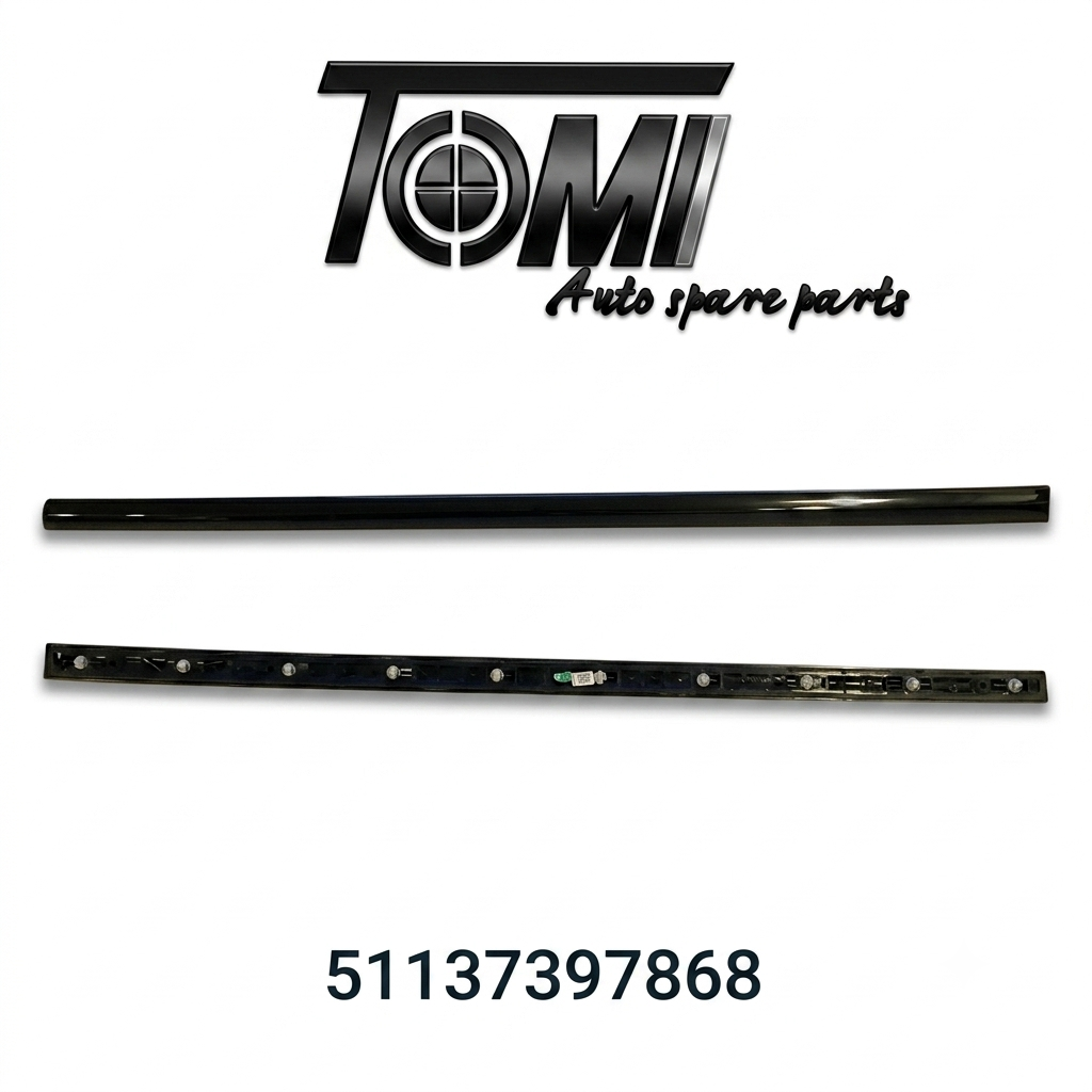 BMW G12 LCI Front Door Black Strip RH | OEM 51137397868