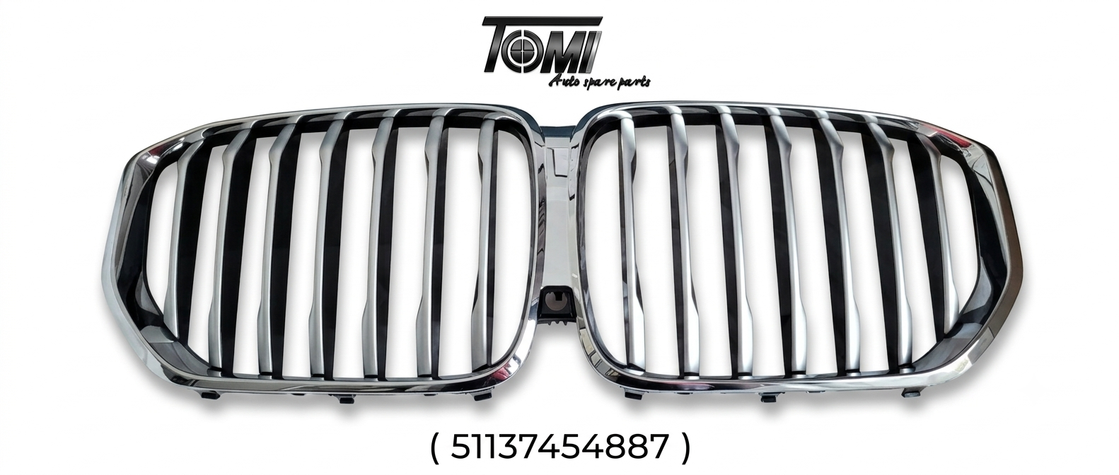 BMW G05 Chrome Show Grill with Camera cutout | OEM 51137454887