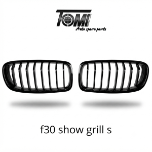 BMW F30 Show Grill Single Slats Gloss Black