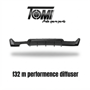 BMW F32 M Performance Rear Diffuser Single Exhaust Black
