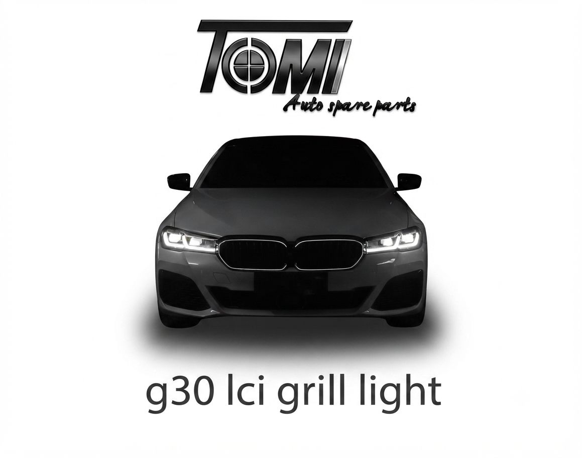 BMW G30 LCI Show Grill Double slats Black with LED Light