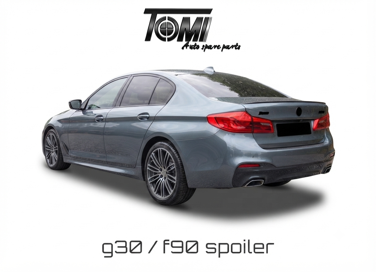 BMW G30 M5 Style Trunk Spoiler Black