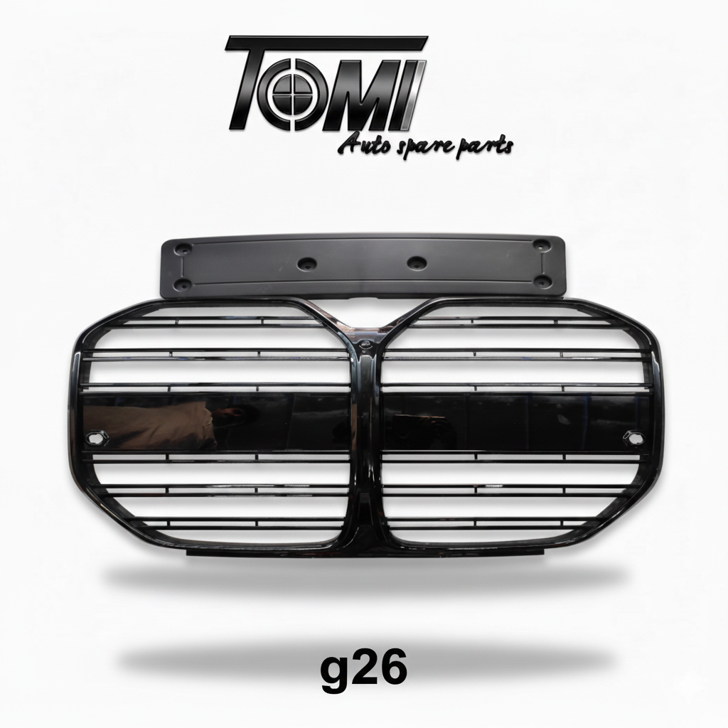 BMW G26 Show Grill Double Slat Gloss Black w/o ACC Slot